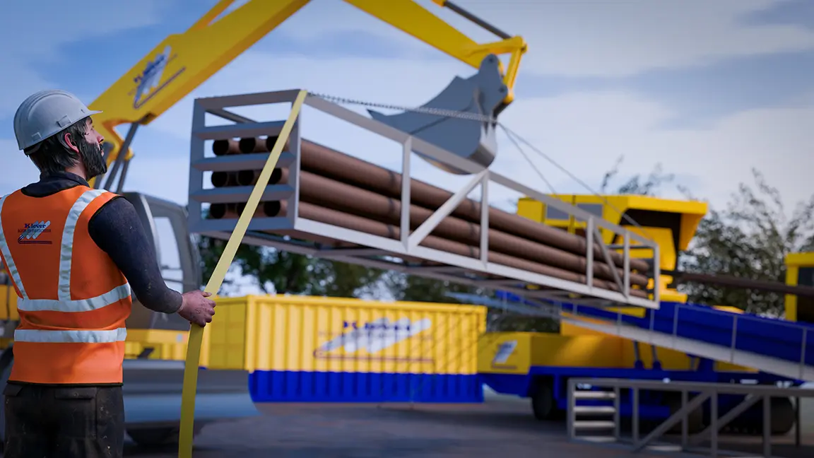 Begeleiden van hijslasten klever