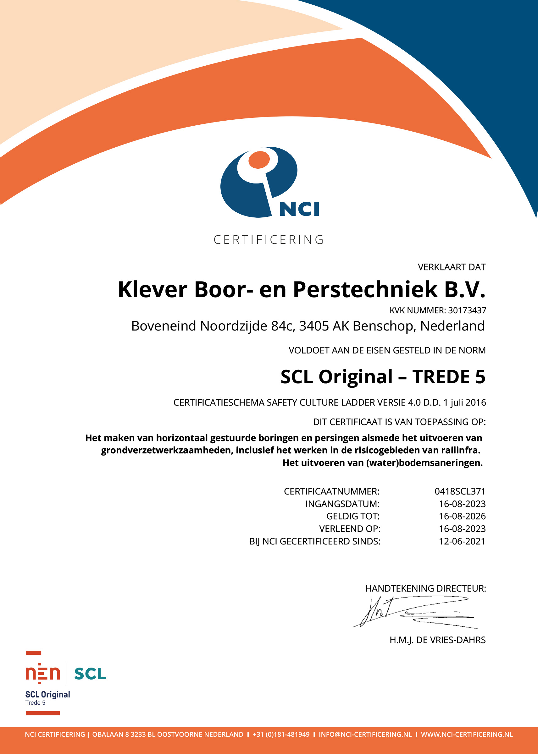Veiligheidsladder trede 5
